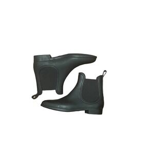Jeffrey Campbell Black Chelsea Rain Ankle Boots - Sz 10